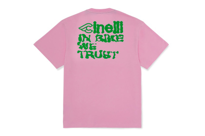Футболка Cinelli In-Bike-We-Trust, короткий рукав / Розовая