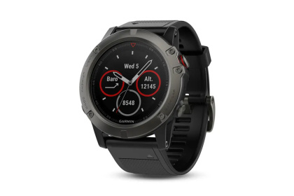 Мультиспортивные часы Garmin Fenix 5X Sapphire / Серо-черные