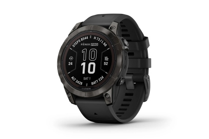 Мультиспортивные часы Garmin Fenix 7 Pro Sapphire Solar Edition / Серо-черные