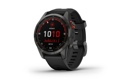 Мультиспортивные часы Garmin Fenix 7S Solar Edition / Серо-черные