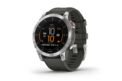 Мультиспортивные часы Garmin Epix (Gen 2) Standard Edition / Серебристо-черные