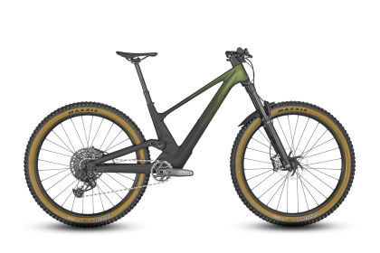 Велосипед горный Scott Genius 910 (2023) / Черно-зеленый