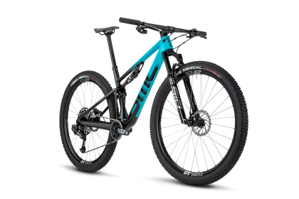 Велосипед горный BMC Fourstroke 01 One (2023) / Черно-голубой