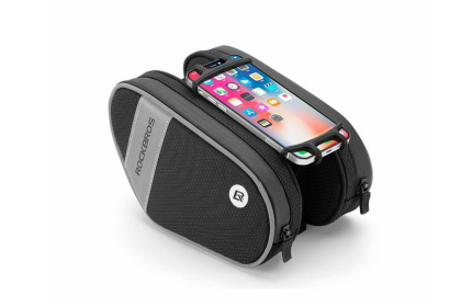 Велосумка на раму RockBros Bicycle Bag With Cell Phone Holder, 1.5 литра