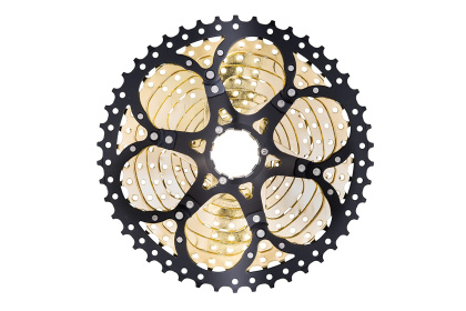 Кассета ZTTO 11 Speed MTB Bike Cassette, 11 скоростей / 11-46 (черно-золотистая)