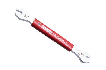 Спицевой ключ Unior Double Sided Spoke Wrench 624950, квадрат 3.3 мм и 3.45 мм