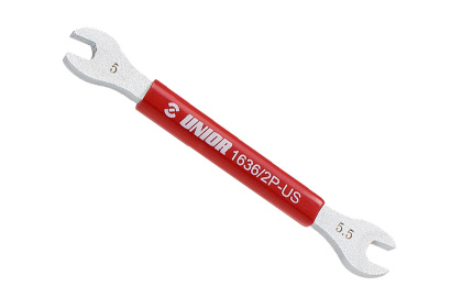 Спицевой ключ Unior Double Sided Spoke Wrench 624953, квадрат 5.0 мм и 5.5 мм