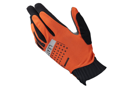 Велоперчатки Leatt MTB 2.0 WindBlock (2024), длинный палец / Оранжевые