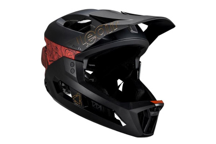 Шлем фулфейс Leatt MTB Enduro 3.0 (2025) / Черно-оранжевый