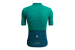 Велоджерси Santini Colore Riga, короткий рукав / Сине-зеленая