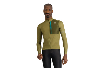 Велоджерси Sportful Supergiara Thermal, длинный рукав / Зеленая