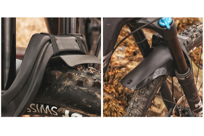 Крыло брызговик Mucky Nutz Face Fender, переднее / Черно-серое