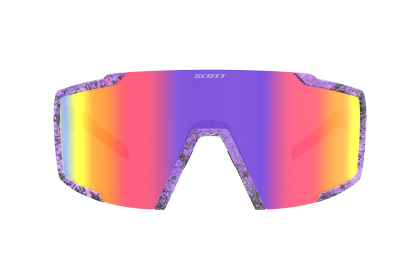 Очки Scott Shield / Black Swish Purple Teal Chrome