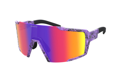 Очки Scott Shield / Black Swish Purple Teal Chrome