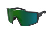 Очки Scott Shield Compact / Black Matt Green Chrome