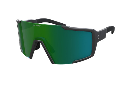 Очки Scott Shield Compact / Black Matt Green Chrome
