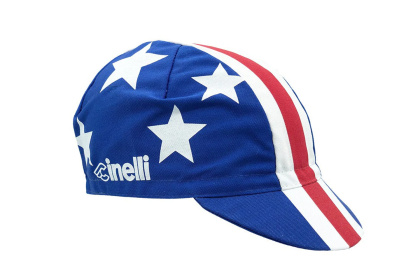 Кепка велосипедная Cinelli Nelson Vails Rider Collection / Бело-синяя