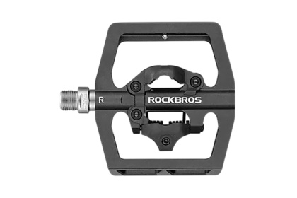 Педали контактные RockBros PD15, SPD и платформа / Черные