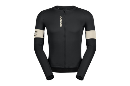Велоджерси Scott Endurance Pro, длинный рукав / Бежево-черная