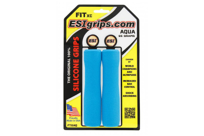 Грипсы ESI Fit XC, 130 мм х 32-34 мм / Голубые
