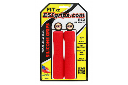 Грипсы ESI Fit XC, 130 мм х 32-34 мм / Красные