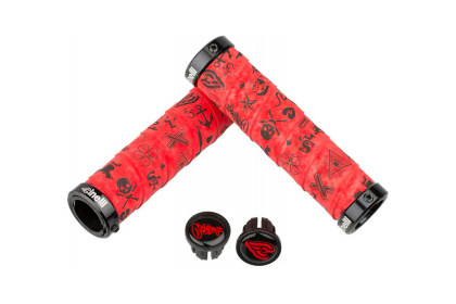 Грипсы Cinelli Mike Giant Art Design / Черно-красные