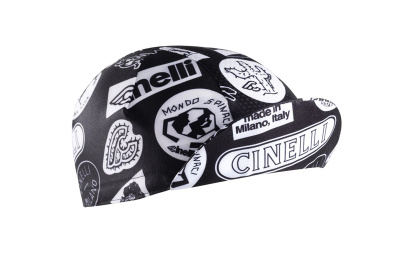Кепка велосипедная Cinelli Supercorsa Granciclismo / Бело-черная