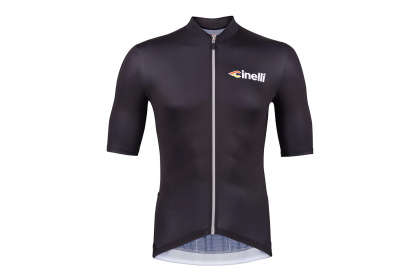 Велоджерси Cinelli Tempo, короткий рукав / Черно-серая