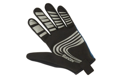 Велоперчатки Santini MTB, длинный палец / Синие