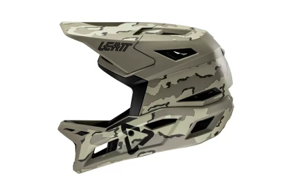 Шлем фулфейс Leatt MTB Gravity 4.0 (2025) / Серо-зеленый