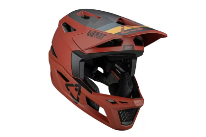 Шлем фулфейс Leatt MTB Gravity 4.0 (2025) / Красно-коричневый