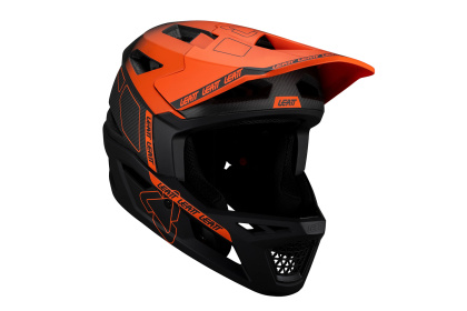 Шлем фулфейс Leatt MTB Gravity 6.0 Carbon / Черно-оранжевый