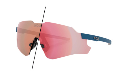 Очки Koo Nebula / Midnight Blue Matt Photochromic Rose Gold Mirror