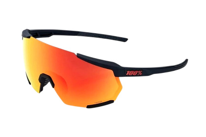 Очки 100% Racetrap 3.0 / Soft Tact Black HiPER Red Multilayer Mirror