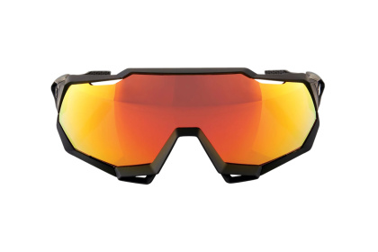 Очки 100% Speedtrap / Soft Tact Black HiPER Red Multilayer Mirror