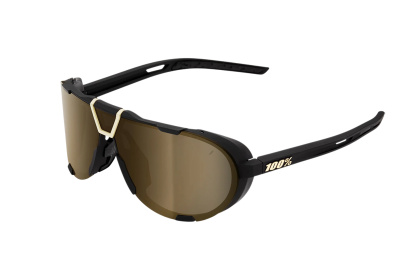 Очки 100% Westcraft / Soft Tact Black Soft Gold Mirror