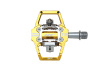Педали контактные HT T2-SX, HT Pro Cleat / Золотистые