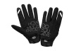 Велоперчатки 100% Brisker, длинный палец / Черные