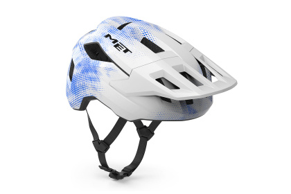 Шлем подростковый MET Shelter Youth / Бело-синий