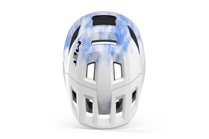 Шлем подростковый MET Shelter Youth / Бело-синий