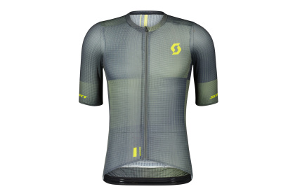 Велоджерси Scott RC Ultimate SL, короткий рукав / Желто-серая