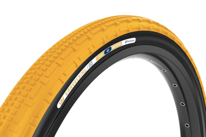 Велопокрышка Panaracer Gravelking SK, 28 дюймов / Черно-оранжевая
