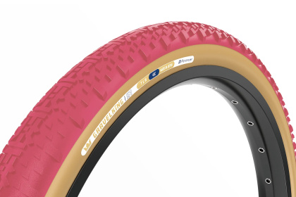 Велопокрышка Panaracer Gravelking X1, 28 дюймов / Коричнево-розовая