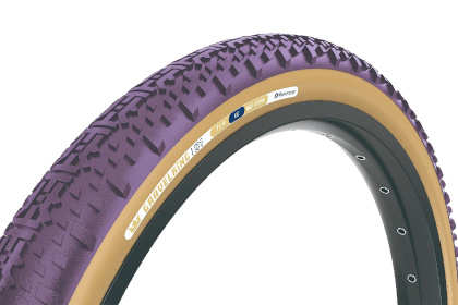 Велопокрышка Panaracer Gravelking X1, 28 дюймов / Коричнево-фиолетовая