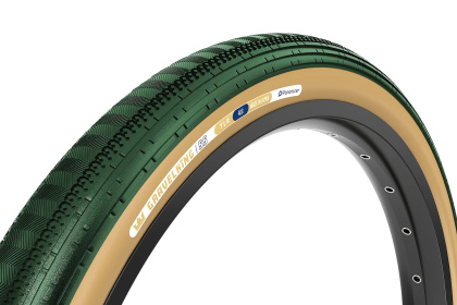 Велопокрышка Panaracer Gravelking SS, 28 дюймов / Зелено-коричневая