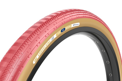 Велопокрышка Panaracer Gravelking SS, 28 дюймов / Розово-коричневая