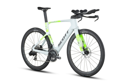Велосипед для триатлона Scott Foil RC TRI (2026) / Бело-зеленый