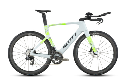 Велосипед для триатлона Scott Foil RC TRI (2026) / Бело-зеленый