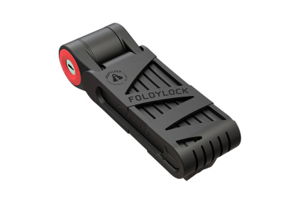 Замок велосипедный складной Seatylock Foldylock Mini, длина 75 см / Черно-красный