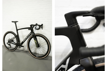 Велосипед гравийный Ridley Kanzo Fast GRX800 1x12 / Черно-зеленый матовый
